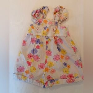 Zara Cream Floral Dress with Pink, Yellow & Lavender Blooms